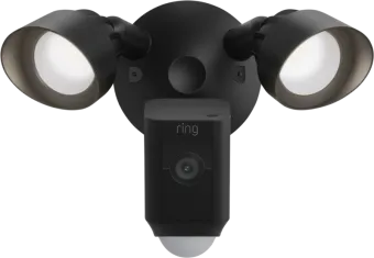 Ring Floodlight Cam Wired Plus Zwart