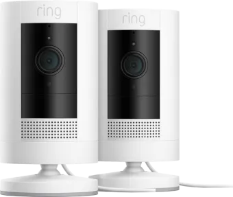 Ring Stick Up Cam Plug-In - Wit 2-pack