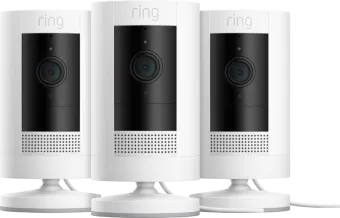 Ring Stick Up Cam Plug-In - Wit 3-pack