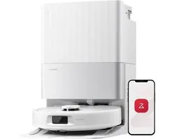ROBOROCK QREVO 5AE - Robotstofzuiger met dock - 12000 Pa vermogen - FlexiArm dweilen - Dubbele anti-klit