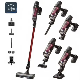 Rowenta X-Pert 7.60 RH6A73 - Steelstofzuiger draadloos - Rood - Ultralicht Rowenta X-Pert 7.60 RH6A73 - Steelstofzuiger draadloos - Rood - Ultralicht