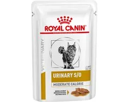 Royal Canin Veterinary Diet Urinary S/O Moderate Calorie Morsels Gravy Wet - Kattenvoer - 12x85 g