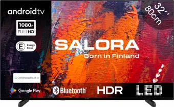 Salora 32FA550 tv 81,3 cm (32") Full HD Smart TV Wifi Zwart 250 Salora 32FA550 tv 81,3 cm (32") Full HD Smart TV Wifi Zwart 250