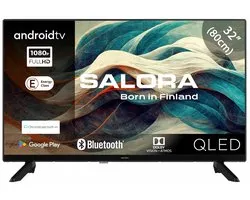 Salora 32QLED320 tv 81,3 cm (32") Full HD Smart TV Wifi Zwart 200 cd/m2