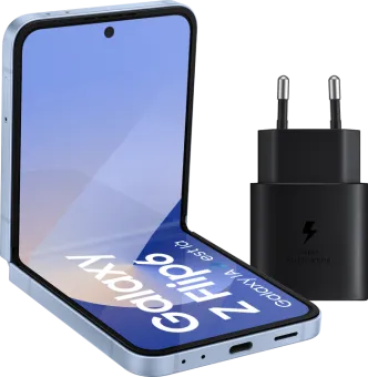 Samsung Galaxy Z Flip 6 512GB Blauw 5G + Samsung Oplader 25W Zwart