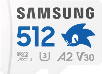 Samsung MicroSDXC PRO Plus 512GB Sonic the Hedgehog Samsung MicroSDXC PRO Plus 512GB Sonic the Hedgehog