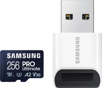 Samsung MicroSDXC PRO Ultimate 256GB 200MB/s + USB lezer