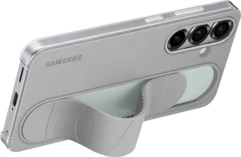 Samsung S25 Plus Standing Grip Back Cover Grijs Samsung S25 Plus Standing Grip Back Cover Grijs