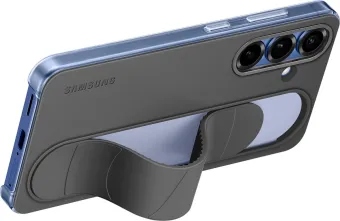 Samsung S25 Standing Grip Back Cover Zwart Samsung S25 Standing Grip Back Cover Zwart