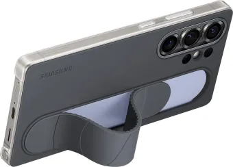Samsung S25 Ultra Standing Grip Back Cover Zwart Samsung S25 Ultra Standing Grip Back Cover Zwart