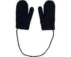 Sarlini Wanten Knit Teddy Voering Navy