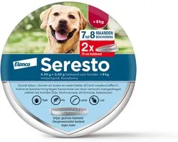 Seresto Teken- En Vlooienband Large - Anti tekenmiddel - 2 stuks > 8 Kg