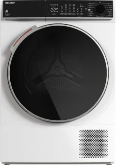 Sharp KDNL0S9GW21BE - warmtepomp droger - 10 KG - energie label A++ - wit