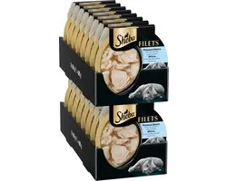 Sheba Kattenvoer - Filets - Duurzame Witvis in saus - 16x60g