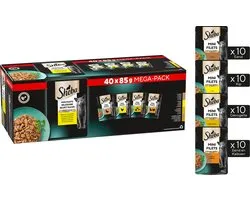 Sheba Kattenvoer - Mini Filets - Gevogelte in Saus - 40x85g Mega-Pack