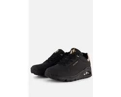 Skechers Uno - Gouden Air - Dames Sneakers - Zwart