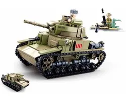Sluban Army - Middel grote Italiaanse Tank 2in1