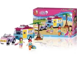 Sluban Auto met caravan