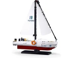 Sluban Model Stenen 1/35 Zeilboot 260 Stuks Constructiespel Transparant
