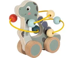 Small Foot - Houten Duwfiguur Motoriekspiraal Dino