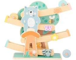 Small Foot - Houten Knikkerbaan Dieren Pastel