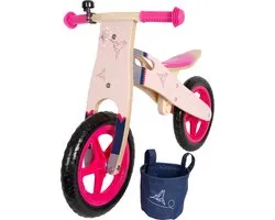 Small Foot - Houten Loopfiets Kolibrie Roze