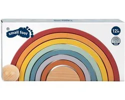 Small Foot - Houten Regenboog Bouw Bogen met Bal,