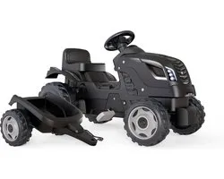 Smoby Farmer XL Black tractor + trailer