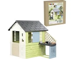 Smoby - Pretty House met zomerkeuken - Speelhuis - Vanaf 2 jaar.