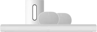 Sonos Arc Wit + Era 300 Wit + Sub Mini Wit