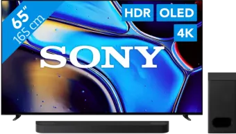 Sony 65" Bravia 8 OLED 4K (2024) + Sony Bravia Theatre Bar 6 Zwart