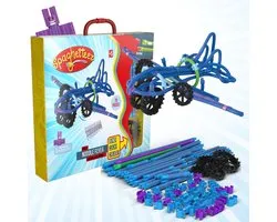 Spaghetteez - Noodle Flyer - Flexibele Bouwstaafjes - Speelgoed 5,6,7,8 Jaar Jongens en Meisjes- Constructie Speelgoed- Montessori Speelgoed- Educatief Speelgoed