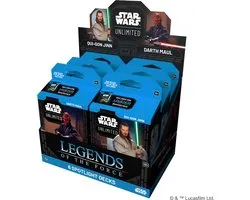 Star Wars Unlimited TCG - Legends of the Force Spotlight Deck - Qui-Gon Jinn & Darth Maul - Display met 6 Decks - Engelstalig Kaartspel - Ready to Play