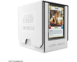 Star Wars Unlimited Twin Suns Deck Pod Wit/Zwart - Deckbox - Tokenbox - voor Star Wars Unlimited - Gamegenic