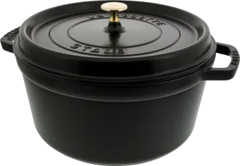 Staub Ronde Stoof-/Braadpan 28 cm Zwart