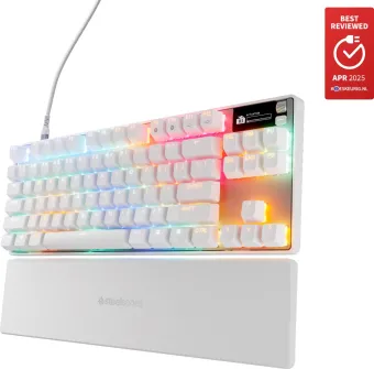 SteelSeries Apex Pro TKL Gen 3 Gaming Toetsenbord Qwerty Wit SteelSeries Apex Pro TKL Gen 3 Gaming Toetsenbord Qwerty Wit