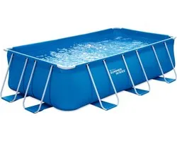 Summer Waves Frame Zwembad | O 400x cm x 213 x 100 cm | Inclusief Filterpomp | Inclusief Trap | Blauw
