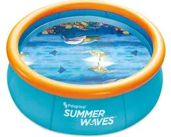 Summer Waves Zwembad - ? 244 cm x 76 cm - Incl. duikbrillen - Snel op te zetten