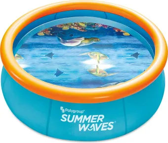 Summer Waves Zwembad - ? 244 cm x 76 cm - Incl. duikbrillen - Snel op te zetten