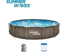 Summer Waves Zwembad - ? 366 cm x 76 cm - Inclusief filterpomp