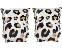 Swim Essentials | Beige Panterprint Zwembandjes 2-6 jaar