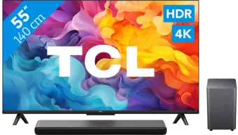 TCL 4K Led 55P61B + TCL S55H 2.1 Soundbar