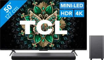 TCL 50" QD Mini-led C61K (2025) + TCL S55H 2.1 Soundbar