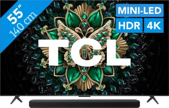 TCL 55" QD Mini-led C61K 4K (2025) + TCL S45H 2.0 Soundbar