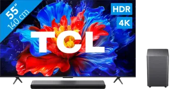 TCL 55" QLED P81K 4K (2025) + TCL S55H 2.1 Soundbar