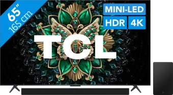 TCL 65" QD Mini-led C61K 4K (2025) + TCL Q75H