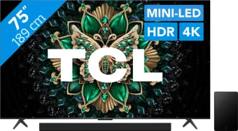 TCL 75" QD Mini-led C61K 4K (2025) + TCL Q65H