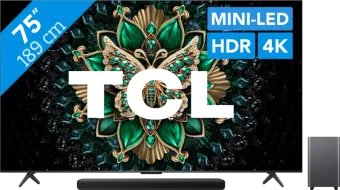 TCL 75" QD Mini-led C61K 4K (2025) + TCL S55H 2.1 Soundbar