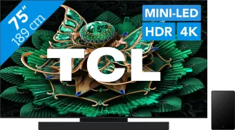 TCL 75" QD Mini-led C71K 4K (2025) + TCL Q65H