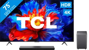 TCL 75" QLED P81K 4K (2025) + TCL S55H 2.1 Soundbar